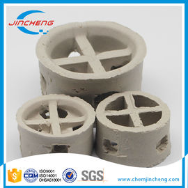 Anti Corrosion Ceramic Random Packing , Ceramic Cascade Mini Rings 25mm