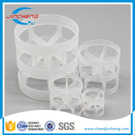 Chlorine Dioxide Plant Plastic Random Packing , 50mm Polypropylene Pall Rings