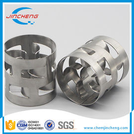 Thin Wall Metal Random Packing / Stainless Steel Pall Rings For Cooling Tower