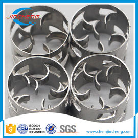 Thin Wall Metal Random Packing / SS Pall Rings With High Separation Efficiency