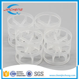 Professional Plastic Random Packing , PVC PE PVDF CPVC Pall Ring Packing