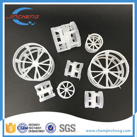 25mm 50mm Plastic Random Packing / PP Pall Ring For Industrial Cooling Tower