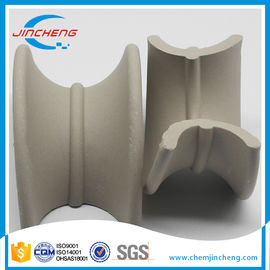 Acid Resistant Ceramic Random Packing / Cascade Mini Rings For Cooling Tower